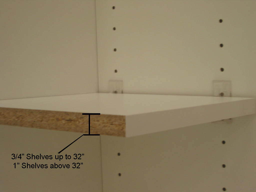 Case of 4 New Almond Melamine Shelf Measures 3/4"-thick  8" x 48" 